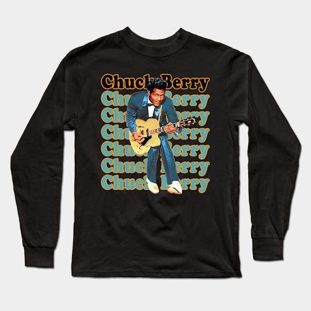 Berry's Guitar Heroics on a Cool Shirt Long Sleeve T-Shirt by MilanVerheij Bike